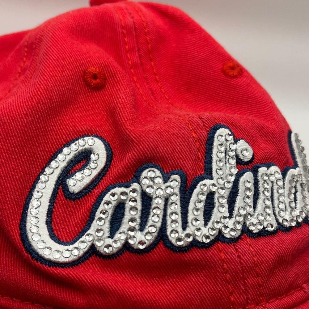 Cardinals Embroidered Cap with Sparkles - Picture 11 of 12